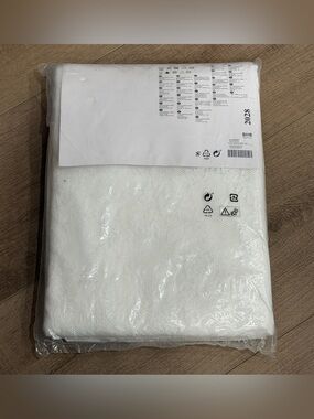 NEW Ikea Alvine Spets Lace Curtains 1 Pair 2 Panels White 57X98 Scalloped 2028